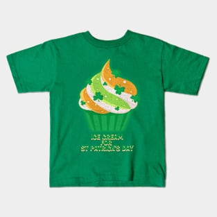 st patricks day - ice  cream Kids T-Shirt